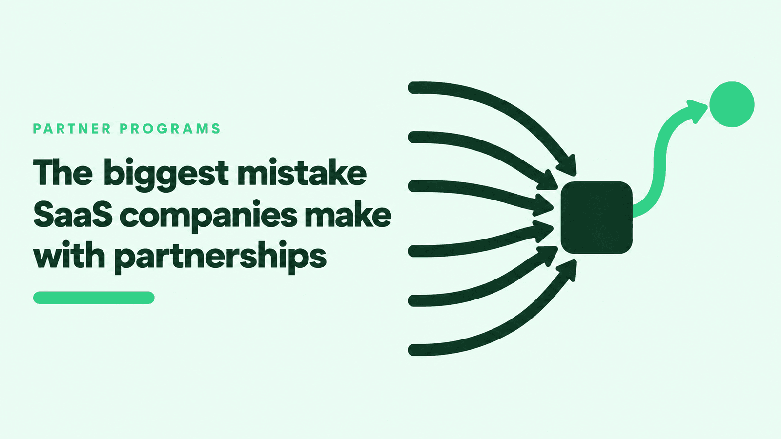 The biggest mistake in SaaS partnerships: every arrow flows into the vendor's pipeline, and only one leads back to the partner